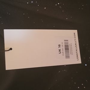 Black, sparkly office/party dress